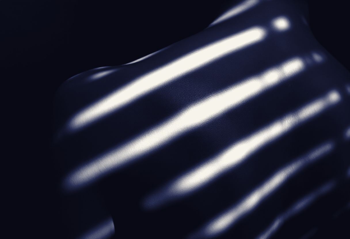 Hard shadow across a shoulder